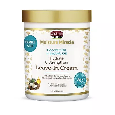 Moisture Miracle Coconut Oil & Baobab Oil Leave-In Hair Cream Provides Moisture • $9.66