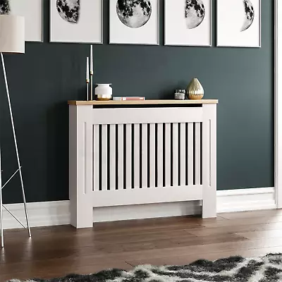 SALE Radiator Cover Medium Modern Cabinet Shelf MDF Grill Guard Furniture White  • £29.99