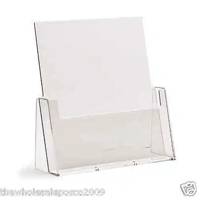 Leaflet Holders A6 Dl A5 & A4 Counter & Wall Mounting Flyer Retail Menu Displays • £8.31