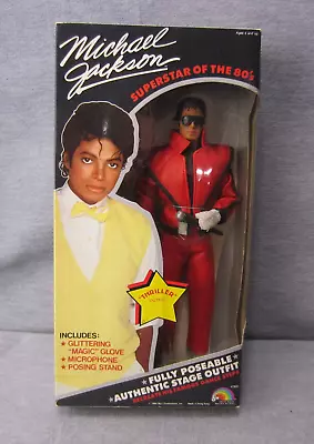 Vintage Michael Jackson Figure Thriller Suit Glitter Glove NOS Fully Posable • $74.99