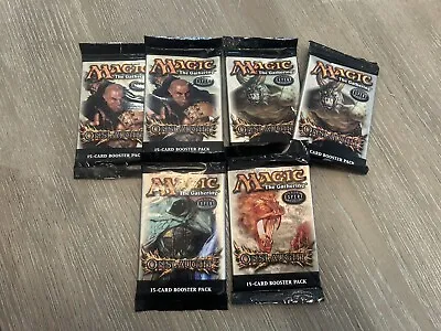 6X *Empty* Onslaught Magic The Gathering Booster Pack Mtg Wrapper Package Box • $12.99