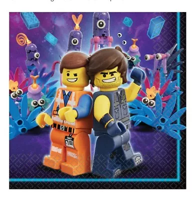 LEGO THE MOVIE (16) Lunch Napkins 2 Ply Birthday Party Supplies Tableware New • $4.99