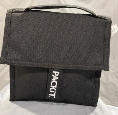 $8.78 • Buy PackIt Freeze + Go Freezable  Lunch Cooler Bag Black
