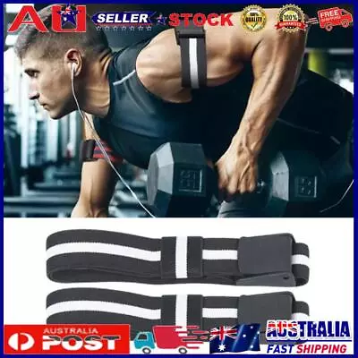 BFR Occlusion Bands Bodybuilding BFR Training Belts For Men Women (Black) • $10.91