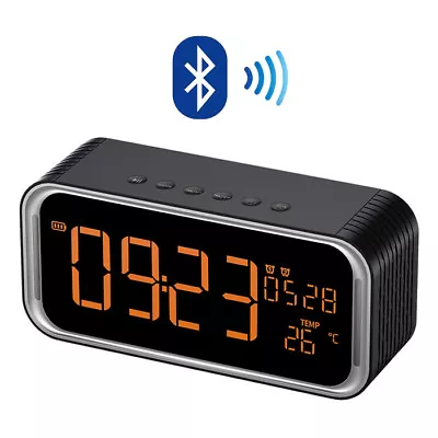 B17D Bluetooth Speaker Music Box LED Display With USB Tf Aux Digital Alarm Clock • $56.61