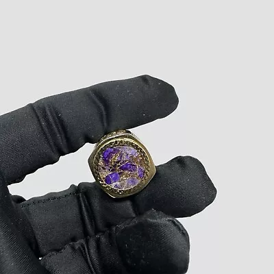 Mohave Purple Copper St George Half Sovereign Ring • £389