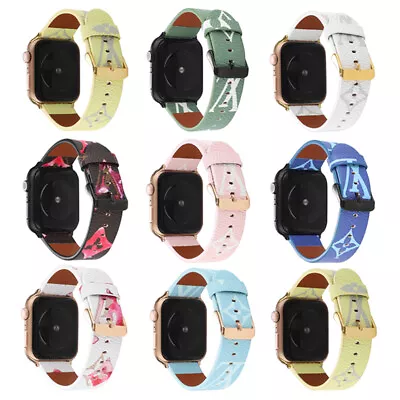 $17.99 • Buy For IWatch Series SE 6 5 4 3 2 1 Genuine Leather Apple Watch Band Strap 42/44mm 