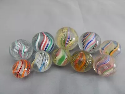 16 Vintage GERMAN Handmade Glass MARBLES (Damaged) • $67