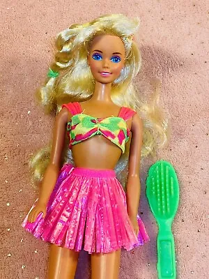 Vintage Hawaiian Fun Barbie Doll With Hula Skirt 1990 Mattel • $35