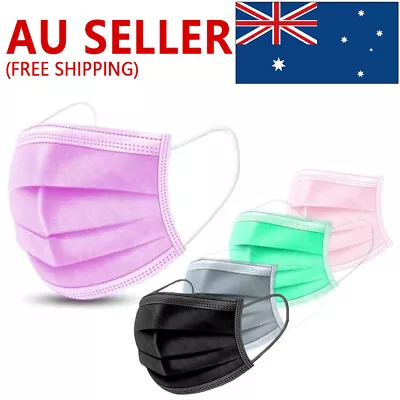 50PCS Face Mask High Protective 3 Layer Mouth Masks N95 Disposable Mask Surgical • $15.89