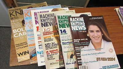 Machine Knitting News Magazines X 6 - Various Dates From 1995 - 2003 • £8.50