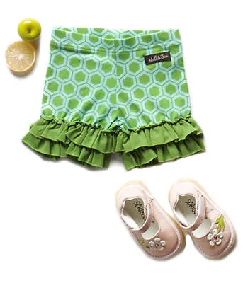 Matilda Jane Size 12 Months Wonderful Parade Green Puzzle Shorties New • $24