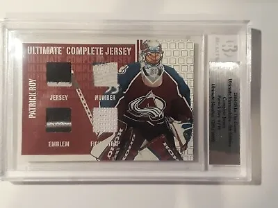 2004-05 ITG Ultimate Memorabilia Complete Jerseys Patrick Roy Colorado Av. 06/10 • $119.95