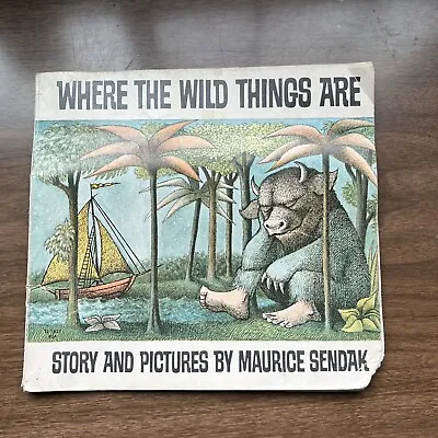 Where The Wild Things Are 1972 3rd Printing Maurice Sendak USA Vintage Paperback • $25