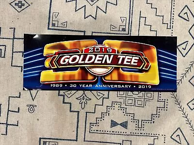 Golden Tee 2019 30th Anniversary Marquee Approximately 26x9 Rare • $49.99