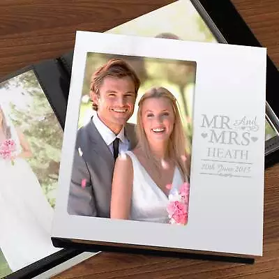 Personalised Mr & Mrs Photo Frame Album 4x6 • £22.95