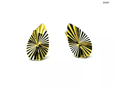 New 9ct Solid Gold Teardrop Stud Earrings Kids / Ladies Stud BNIB (GS1857) • £23.99