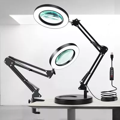 Magnifying Glass With Light And Stand 10X Magnifying Lamp 2-in-1 Magnifying  • $58.53