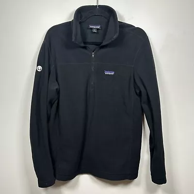 Patagonia Fleece Mens M Black Half Zip Better Sweater Jacket Sweatshirt Logo • $34.95