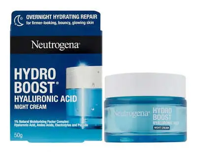 Neutrogena Hydro Hyaluronic Acid Night Moisturizer 50g • $34.90