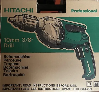 Hitachi D10VG Corded 3/8 Drill W Case New • $40