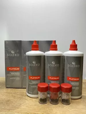 Menicon Soleko X 3 Bottles Soaking Solution For Soft OK And RGP Contact Lenses • $65