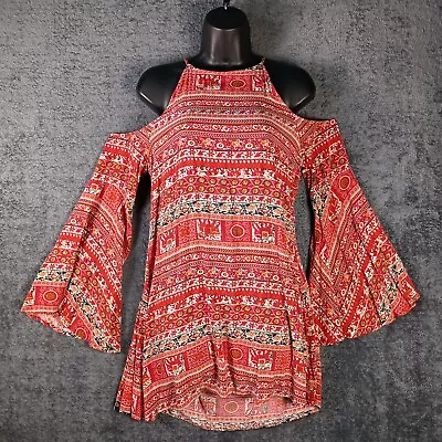 Millau Dress Women Small Red Boho • $15.79