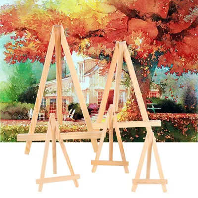 30PC Mini Artist Wooden Easel Wedding Table Card Stand Display Holder Home Decor • £7.88