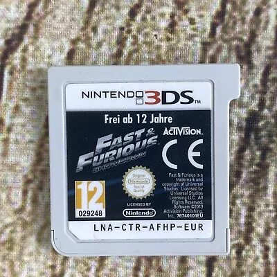 Nintendo 3DS Fast And Furious Showdown Cart Only (Tested Working) • £12.99