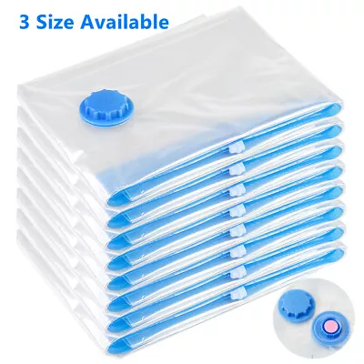 $15.97 • Buy 10 Pack Large Space Saver Bags Vacuum Seal Storage Bag Organizer Zip Travel Bag