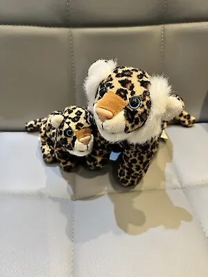 DEAGOSTINI ALL ABOUT MY ANIMAL KINGDOM Soft Toy Plush Set Cheetah Mum And Baby • £5