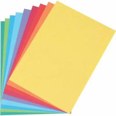 A4 80gsm Coloured Paper Image Colouraction Art Craft Printer Copier Quality • £4.99