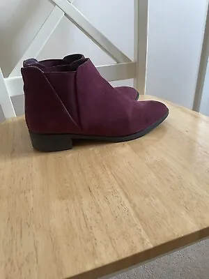 £0.99 • Buy Burgundy The Collection Chelsea Style Boots UK Size 4