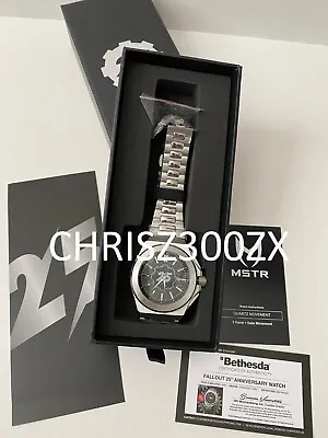 Fallout 25th Anniversary Meister Wrist Watch Figure #327/500 + COA MSTR Bethesda • $699.90