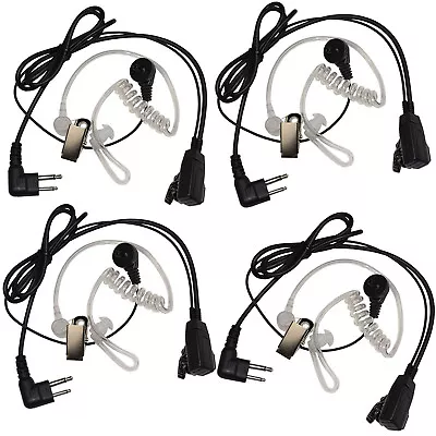 $18.95 • Buy 4-Pack HQRP 2Pin Hands Free Earpiece Push-to-talk Mic For Motorola Radio Devices