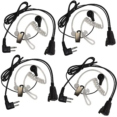 4-Pack HQRP 2Pin Hands Free Earpiece Push-to-talk Mic For Motorola Radio Devices • $18.95
