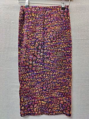 ZARA Trafaluc Size Small Multicoloured Pencil Bodycon Skirt W Stretch • £0.99