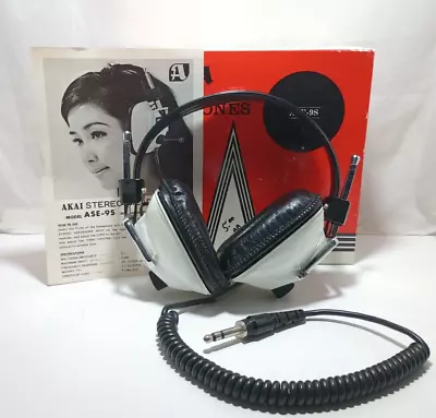 Vintage Akai ASE-9S Stereo Headphones With Original Box • $44.95