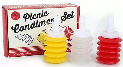 Mini Condiment Set Picnic Camper Van Caravan Motorhome Retro Vintage Style • $6.22