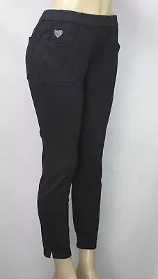 Dream Jeanne By Quacker Factory Women's Pull On Crop Pants Stretch Black Size M • $19