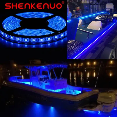 BLUE LED Boat Lights Kit Waterproof Pod Bright LED Marine Interior Deck Spot US • $16.37