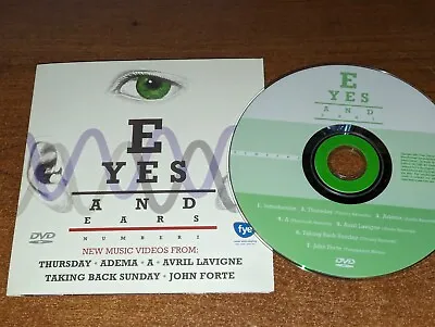 Eyes And Ears Number 2 DVD Music Videos Avril Lavigne/Taking Back Sunday/Adema+ • $10.99