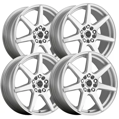 (Set-4) Raceline 131S Evo 17x7.5 5x108/5x4.5  +20mm Silver Wheels Rims 17  Inch • $716