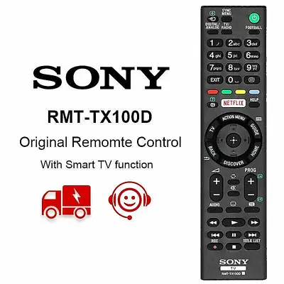 £10.30 • Buy Genuine UK Sony Smart TV Remote Control RMT-TX100D RMTTX100D NETFLIX Button