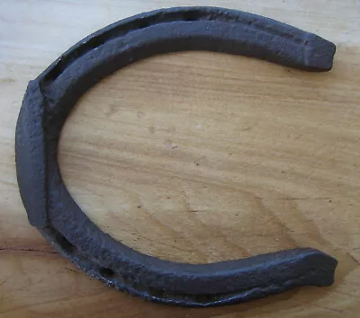$19.99 • Buy HUGE Old Antique Heavy 7  Horseshoe Pitted Iron Draft Dray Horse Shoe Farm Relic