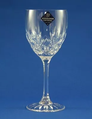 EDINBURGH CRYSTAL - TAY DESIGN - WINE GLASS 17.4cm / 6 7/8  UNUSED NEW • £22