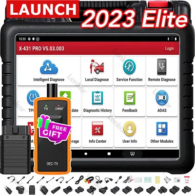 LAUNCH X431 PROS V + Elite Bidirectional Scan Tool Key Coding Diagnostic Scanner • $709