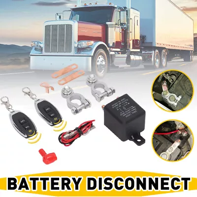 Wireless Remote Car Battery Disconnect Power Cut Off Isolator Kill Switch System • $24.99