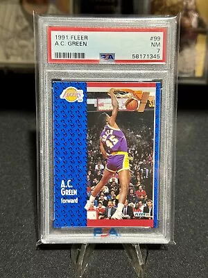 1991 Fleer A.C Green #99 PSA 7 Near Mint￼ • $8.99