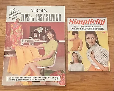 VTG McCalls Tips For Easy Sewing Magazine Simplicity The Fashion Magazine 1968 • $9.99